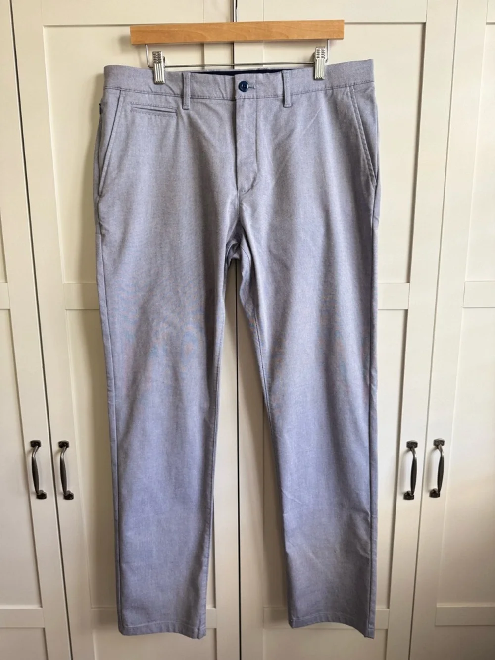 J.Crew 484 Slim-Fit Tech Oxford Pant in Light Blue Size 35x32